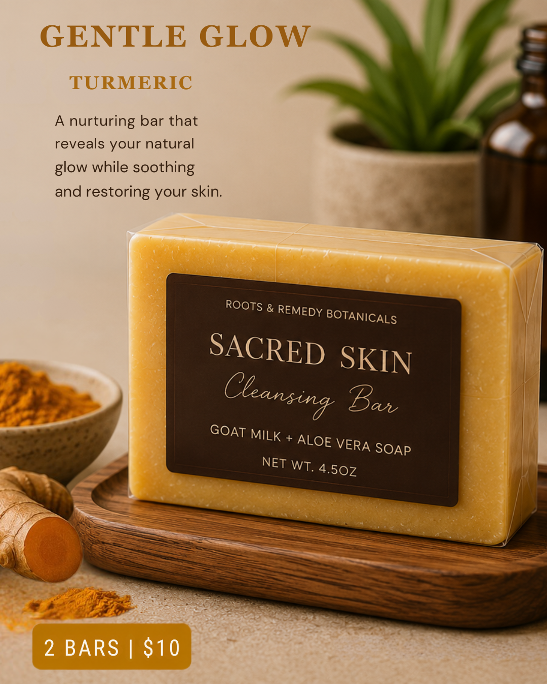 SACRED SKIN CLEANSING BAR( includes 2 full-size bars)